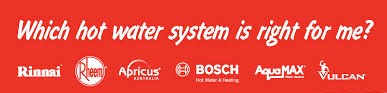 Which hot water system is right for me? Comparison banner for hot water systems, Bribie Island
