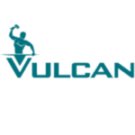Vulcan logo for hot water systems, suitable for Bribie Island homeowners