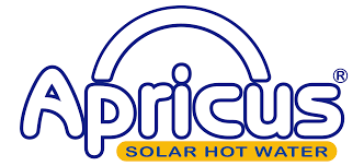 Apricus logo for solar hot water systems, suitable for Bribie Island homes