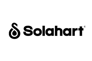 Solahart logo for hot water systems servicing Bribie Island